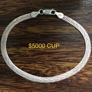Pulsera martillada de plata 925, italiana, cifrada, $5000 CUP‼️ - Img 45509964