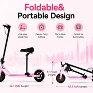 Carriola eléctrica para adultos / scooter 'Joyhis' con asiento desmontable Color: Rosa 350W Litio 36V/5.2Ah RIN 8.5' - Img 57384478