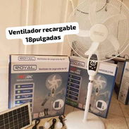 Ventiladores recargables 18 pulgadas Royal panel solar bombillos mando a distancia los mejores - Img 55830325