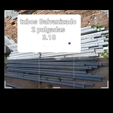 ❎❎Tubos galvanizado de 2 pulgadas de cara gorda maxima calidad - 4/5