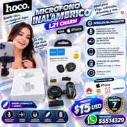 Hoco – Micrófono Inalámbrico L21 Charm para Iphone, Factura y Garantía. Variedad de Artículos Nuevos en caja - Img 57369900