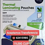 Micas para plasticar Tamaño Carta de 125 micrones (5 milésimas, 100 unidades) marca STUDMARK (Alta Calidad)⭐ - Img 55601194