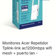 LLEGARON REPETIDOR TP-LINK RE315 DUAL BAND AC1200 + PORTS LAN NEW EN CAJAS EL MEJOR CALIDAD PRECIO 55821991 - Img 56686500