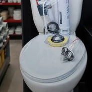 tasa dé baño Monolítica y tradicional con su herraje completo junta de cera y tapa sanitaria en caja 💯% calidad - Img 57691153