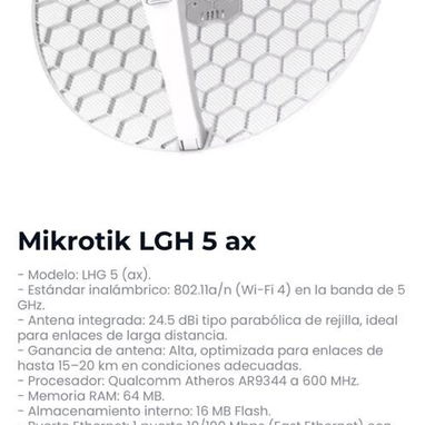 Equipos de redes. Router, Mikrotik , Nanos 2.4 y 5 ghz, Litebeam, Switch, Cable red categoría 6 con punta, Adaptador wi - Img 116786260