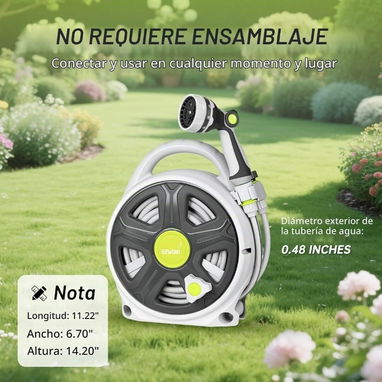 Manguera de Jardín con Carrete  20 metro - 2/9