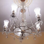 Bella lámpara antigua de cristal veneciano - Img 45389367