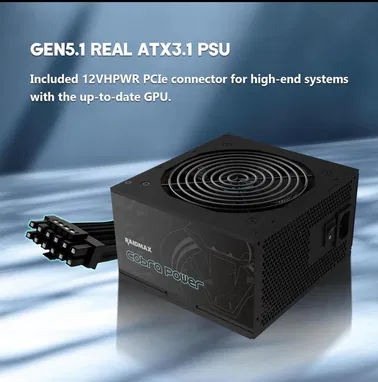 FUENTE DE PC RAIDMAX COBRA 750Watt/54Amp|CERTIFICADA 80 PLUS ORO|6 SATAS|EN SU CAJA-SELLADA>>55150415<< - Img 88566309