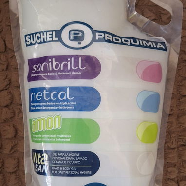 SUCHEL PROQUIMIA (Sanibril-Amon-Netcal-VitaSan) Detergentes Multiusos y Especializados-Gel de baño. 2y5kg. Sellado - 5/5