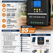 Controlador de carga solar MPPT de 100A. Nuevo en su caja. - Img 57078739