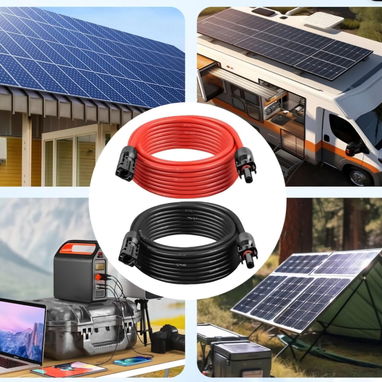 juego de cable solar para panel de 15m c/u - 2/2