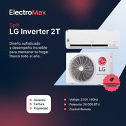 AIRE ACONDICIONADO (SPLIT) LG DUALCOOL INVERTER, 24,000 BTU/h (2Tn) 220V (VX242C1) ELECTROMAX - Img 55613011