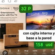 Tv 32pulgada con cajita interna y base a la pared - Img 57675772