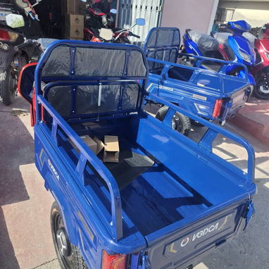 Triciclo eléctrico de carga con cabina abierta y cajón, Triciclo eléctrico Vedca pequeño C300, moto eléctrica Vedca - Img 119670975