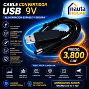 Cable convertidor USB a 9V / Cable para el nauta hogar - Img 55965301