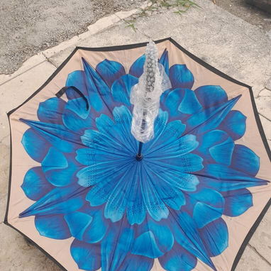 ☂️ Sombrilla Inversa con Diseños Florales – 8 Varillas - 7/10