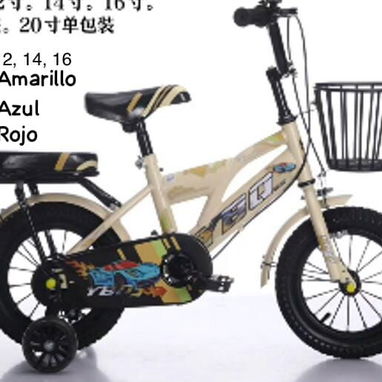 Bicicletas de niñ@ medida 16 - 9/10