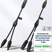 Conectores de Cable de Panel Solar Mc4 profesionales, conector de rama Y Mc4 Precio: 18USD💵 #56411751 - Img 55982966
