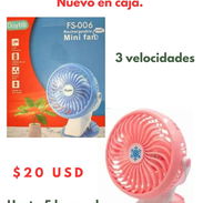 Mini ventilador recargable tipo pinza para bebes - Img 52260471