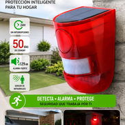 Lámpara de alarma solar con sensor de infrarrojos - Img 57130762