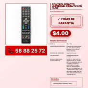 CONTROL REMOTO UNIVERSAL PARA TV LED / LCD VPT -0036 - Img 57840846