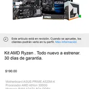 Motherboard ASUS Ryzen + Athlon 3000G + 8Gb RAM @2666Mhz. Todo nuevo en sus cajas con garantía de 30 días. - Img 46504713