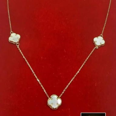 Cadenas y manillas van cleff,aretes todo oro 10k de fabrica - Img 121163008