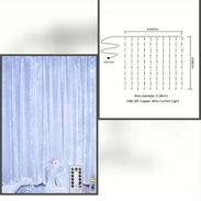 Cortina led blanco frío, USB con mando - Img 55891568