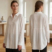 Blusa Camisera Oversize con Vuelo Posterior Talla 2XL 16 - Img 55340506