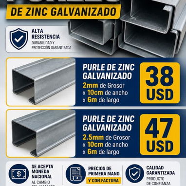 Purles de Zinc Galvanizado - 4/4