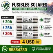 🚨🚨Fusibles Solar 20A, 25A y 30A. 4usd c/u - Img 57046582