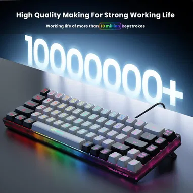 ☎️53544655 🛵 Entrega Disponible ⭐ GEODMAER Teclado Gamer 65% (68 teclas)⭐ - Img 121395223