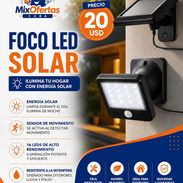 FOCO SOLAR LED EXTERIOR | SENSOR DE MOVIMIENTO | PANEL SOLAR 2,5 m - Img 56002588