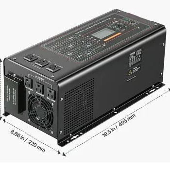 Inversor Cargador VEVOR 3000W 9000W Pico Baja Frecuencia 24V a 120V - 2/3