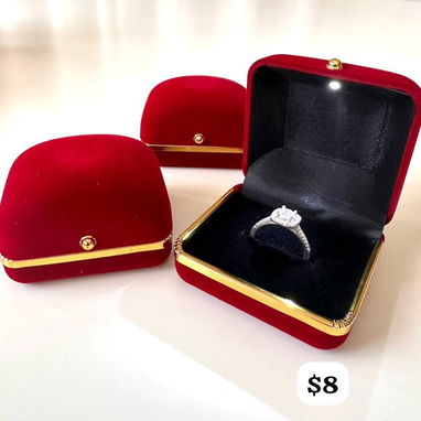 Cajitas para joyas con hermosos diseños y colores. LM joyería. Mensajería disponible - 6/10