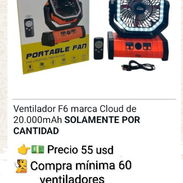 Ventiladores recargables F6 ( 60 ) - Img 56475440