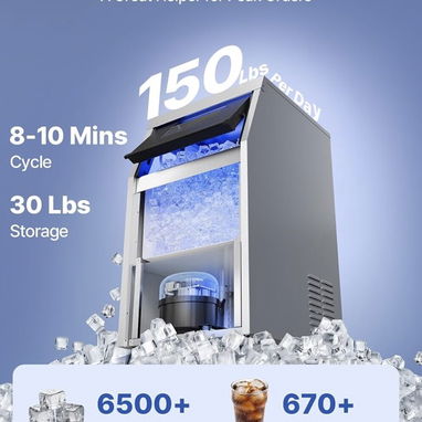 MAQUINA DE HIELO VEVOR 70 KG - Img 126836390