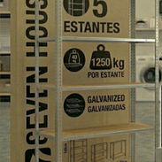 ▪️ Estantería Modular Metálica con 5 Baldas 1250kg Plateado 120x60x180cm 💰 Precio 110 USD - Img 57624447