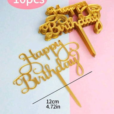 Decoración de fiesta, cumpleaños: cortina, decoración de cake 🎂 - 3/3