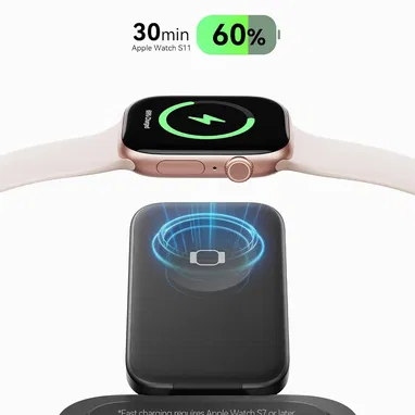 đ CARGADOR INALĂMBRICO INIU 3 EN 1 QI2 15W PLEGABLE PARA IPHONE, APPLE WATCH Y AIRPODS ENVĂO DISPONIBLE + GARANTĂA - Img 122303675