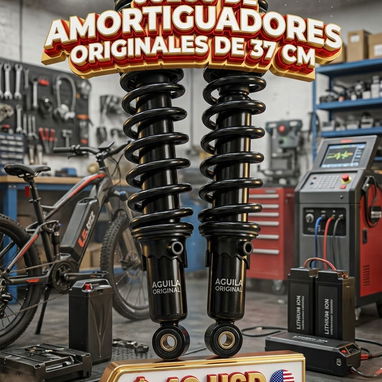 JUEGO DE AMORTIGUADORES REGULABLES 0 Klm A ESTRENAR TODOS X USTED Wa.me/+5354260323 ,CON 37 cm Y AMORTIGUACION LINEAL - Img 121300465