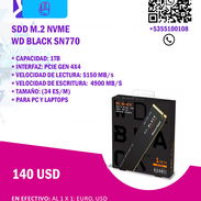 ⚡ SSD M.2 NVMe WD Black SN770 – 1 TB | 140USD - Img 55543210