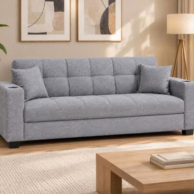 SOFA CAMA CON PORTA VASO Y BAUL - 3/3