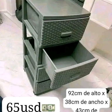 Gavetreos de plástico engomados de ratan - 7/7