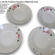 Set de 4 platos hondos - Img 56017289