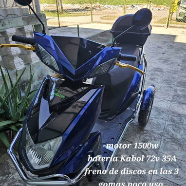 Moto triciclo Rally Batería Kvolt de 72v 35Amp - 3/3