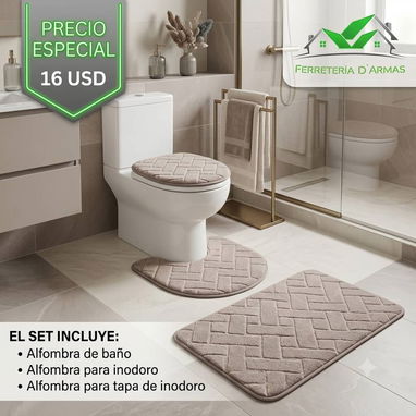 Alfombras para el baño, juego completo - 2/6