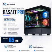 1.2 CHASIS DE CRISTAL TEMPLADO GAMING Negros.  FACTURA + 30 DÍAS DE GARANTÍA. - Img 52719150