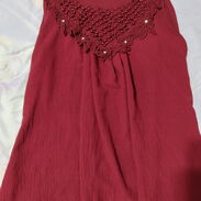 Blusa nueva roja con perlas talla L,Wasap 52484181 - Img 45634887