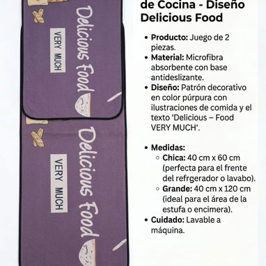 Set de 2 alfombras de cocina - Img 124813577